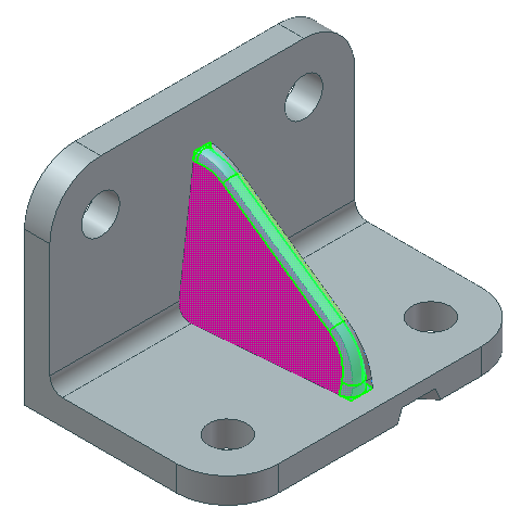 Autodesk Inventor 2008 Tanıtma ve Kullanma Kılavuzu SAYISAL GRAFİK 20. Inventor panelinden Fillet komutunu çalıştırın. 21. Soldaki ikonlardan, Full Round Fillet ikonunu 22.