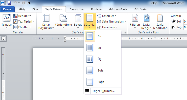 MS WORD 5. BÖLÜM. Şekil Sayfa Düzeni Sekmesi. Şekil Temalar Grubu - PDF  Ücretsiz indirin