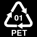 Geri Dönüşüm Kodları ve Sembolleri 01 PET : Plastik (Polietilen teraftalat) * Kolayca geri dönüştürülebilir.