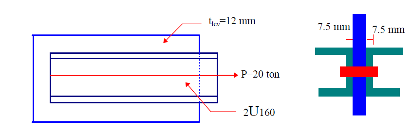UYGULAMA 3 Şekilde görülen birleşimde P=20 ton, malzeme st37 ve