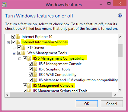 Bu ekrandaki kontrollerin tamamı Başarılı ise İleri butonu ile devam edebilir, aksi durumda ilgili maddeyi aşağıda belirtilen açıklamalara göre kurabilirsiniz: Gerekli olan minimum Microsoft.