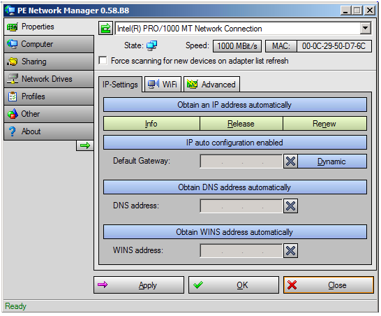 10 Using the Network Configuration Utility Ağ Yapılandırma Yardımcı Programı (NCU) Kurtarma Ortamı'nda kullanmak için bir sistemin Ağ Arabirim Kartı'nı (NIC), TCP/IP ayarlarını ve etki alanı