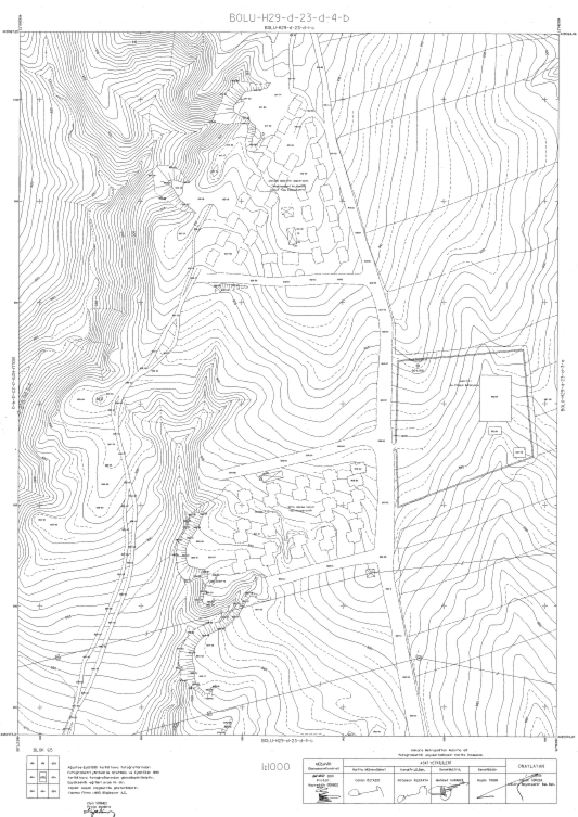 İmar ve Parselasyon Planına İlişkin Tanımlar Halihazır Harita: Yeryüzünün, topoğrafik yapısının ve fiili kullanımının kağıt üzerine