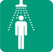İlk Yardım Sedye Güvenlik duşu Göz duşu Acil yardım ve ilk yardım telefonu 3.5.