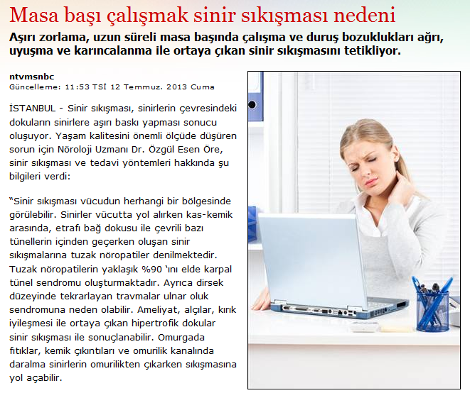 Ergonomi Vibrasyon üreten makinaların uzun süre kullanımı (örneğin havalı çekiç gibi), Ellerin ve kasların dönmesine neden olan görev ve aletler, Ters yöne güç uygulamalarında, Ellere,