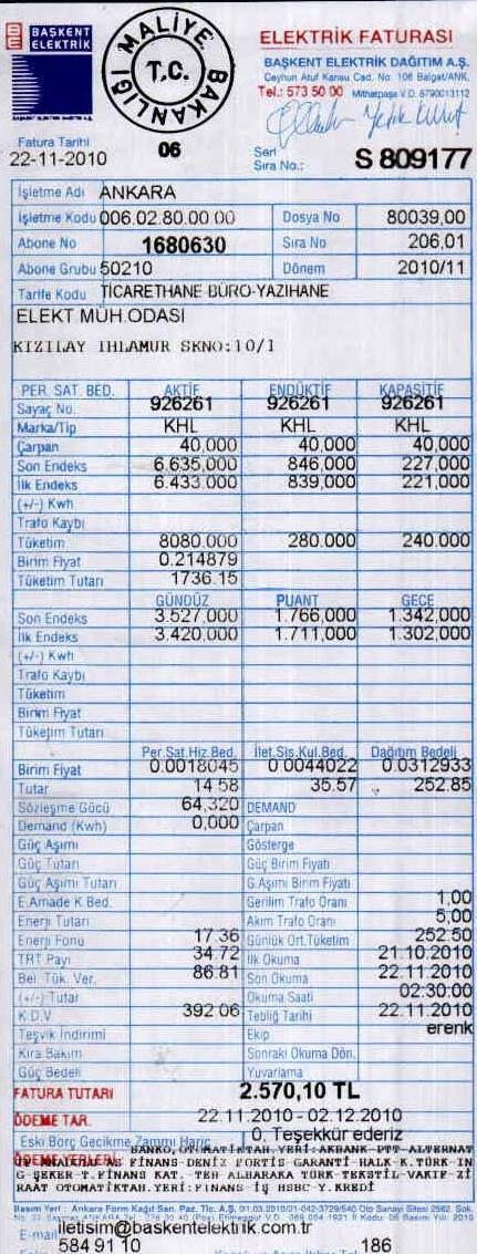 Tarife BileĢenleri (Tek Terimli Ticarethane) Perakende Net Enerji Satış Tarifesi % 70,48* Kayıp/Kaçak Tarifesi Perakende Satış Hizmeti Tarifesi (Fatura) Perakende