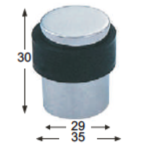 KAPI STOPERİ DS-4045 Pirinç / Gri Kauçuk Zemin 40mm 45mm 30009-4200 Kapı Stoperi DS-4045 Pirinç/Satine Krom KAPI STOPERİ DS-4044 Paslanmaz Çelik / Siyah Kauçuk Zemin 40mm 44mm 30013-6900 Kapı Stoperi