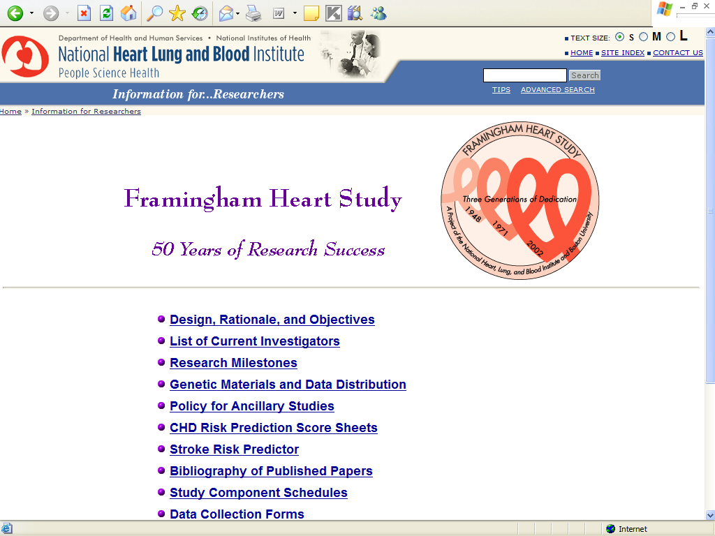 Kohort Çalışmalar: Framingham Heart Study