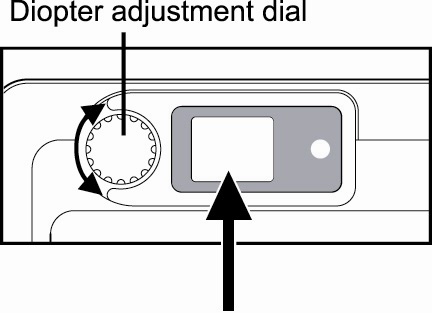 Vizörün Kullanılması 1. POWER düğmesine basarak makineyi açınız. 2. Mod kadranını [ ] ya ayarlayın. 3. Çekiminizi vizörde belirleyin.