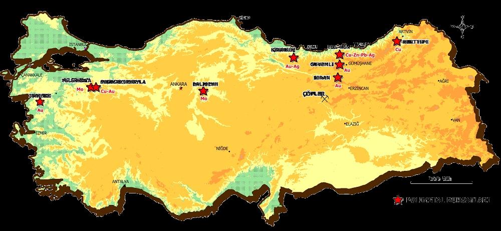 Lidya-Alacer JV ler Diğer Polimetal Sahaları Proje adı: İvrindi Şehir: Balıkesir Cevher: Au Hektar: 5.