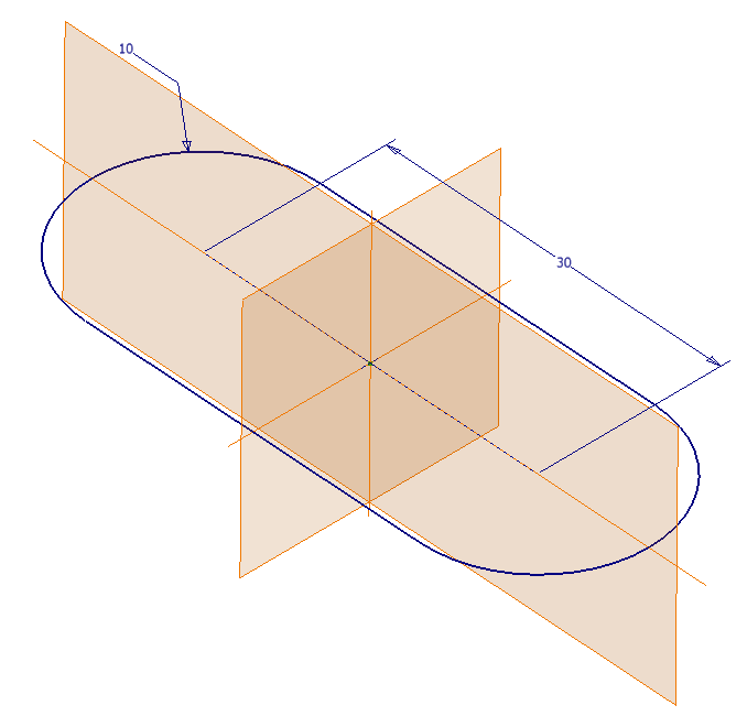 SAYISAL GRAFİK Autodesk Inventor 2008 Tanıtma ve Kullanma Kılavuzu Bu noktaya göre, eskiz geometrisini konumlandırdığınızda, Origin klasörü altında bulunan temel düzlemler ve eksenleri