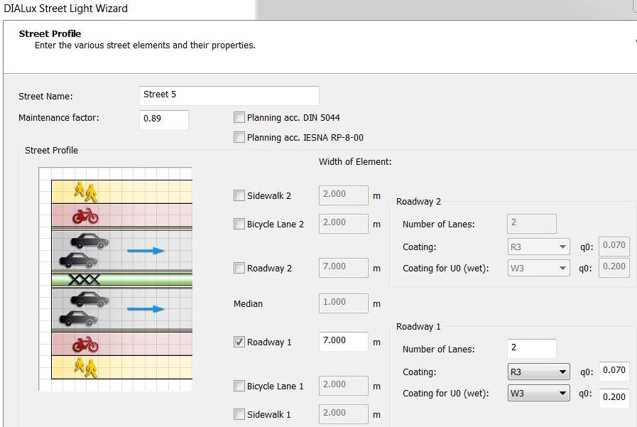 Şekil 3.32 DIAlux Street Light Wizard sayfası 3.4 
