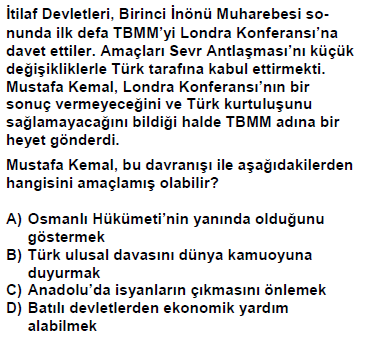 3. ÜNİTE: YA İSTİKLAL, YA ÖLÜM!