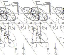 11 Şekil 2.6 Loop un zeminin altına yerleştirilmesi Şekil 2.7 de bir bisikletin indüktif döngü elemanı üzerinden geçmesi esnasında oluşan manyetik alanların temsili görülmektedir.