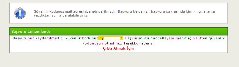 Bu ekrana başvuru yapacağınız programın tercih sırasını yazmalısınız (daha önceden planlamasını yapınız).