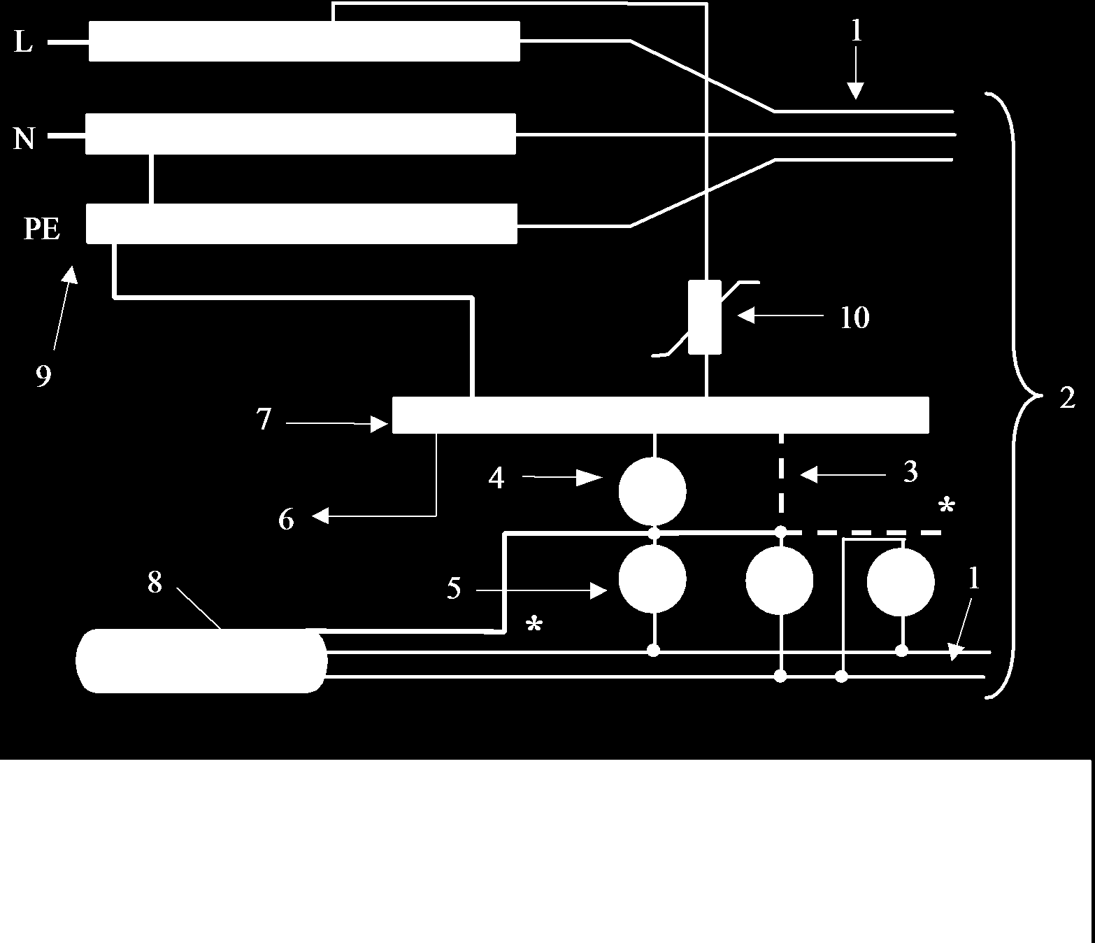 1 Korunacak aygıta, 2 Şekil-33 e bakınız detay A, 3 Seçenek 1 (tercih edilir), 4 Seçenek 2 (iletişim hattının yalıtılması istendiğinde), 5 Gaz boşalmalı