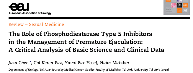 Sildenafil Sildenafil+SSRI Salonia A, J Urol, 2002 Chen J, J