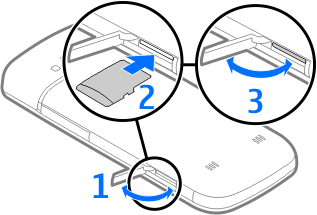 1. Başlarken SIM kartı ve bataryayı takma 1. Cihazın arka kapağını çıkarmak için arka kapağa parmaklarınızla bastırın, kapağı kaydırarak açın ve kapağı kaldırarak çıkarın. 4.