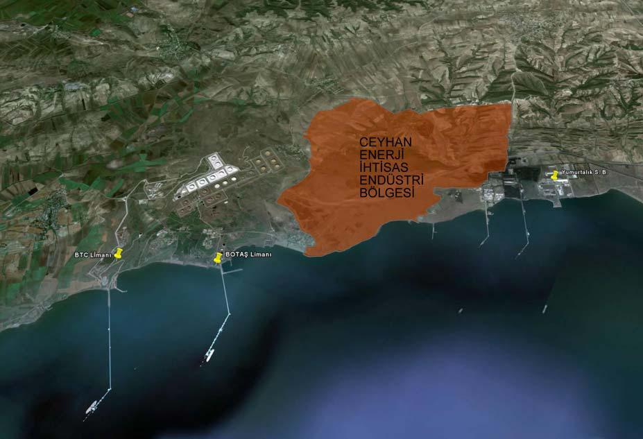 NEDEN İSKENDERUN KÖRFEZİ? Bakü Tiflis Ceyhan Boru Hattının terminal bölgesi. Enerji bölgesi, yeni rafineri projeleri mevcut. Sanayi yoğun bir bölge.
