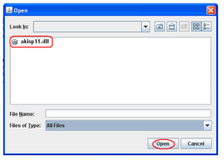 Bu ekrandan Seç butonu tıklanır. Açılan pencereden akisp11.dll (genellikle C:\Windows\system32 dizininde bulunmaktadır) dosyası seçilir.