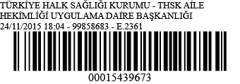 T.C. SAĞLIK BAKANLIĞI Türkiye Halk Sağlığı Kurumu Sayı : 99858683 Konu : e-nabız Sistemine Geçici Şifre Tanımlanması.