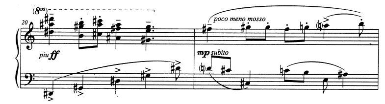 Müziğin melodik-tematik gelişim özelliği: Minyatürler eserinin VII. bölümündeki tematik melodi Kürdi makam entonasyonu olarak duyulur. Bölümün tematik gelişiminde çeşitleme yapılmıştır.