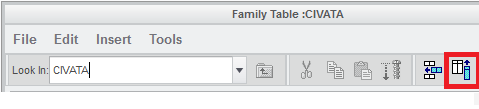 FAMILY TABLE Family table şekil olarak aynı fakat farklı ölçülerdeki parçaların düzenlendiği bir şablondur. Örnek olarak Cıvata verilebilir.