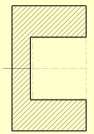 OD: Dış çap ölçüsü Select: Dış çapı çizim alanından seçer ID: İç çap ölçüsü Select: İç çapı çizim alanından seçer Lengt: Parça boyu Position Along Axis: Verilen değer kadar sıfır