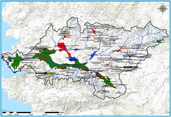 Gediz Havzası Su Potansiyeli Gediz Havzası, Ege Bölgesinde yer almakta olup,