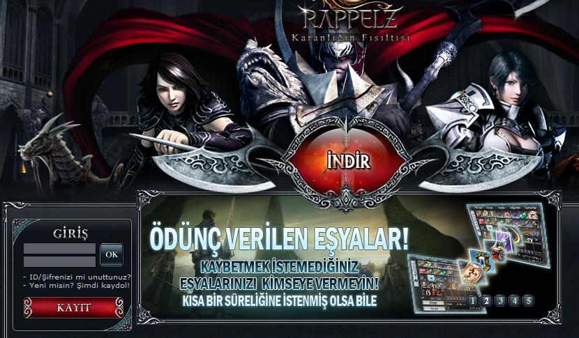 Rappelz i Nasıl İndiririm? 1. Adım: adresine giriyoruz. 2.