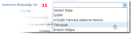 7. Vergi numaranızı giriniz. Eğer şahıs işletmesi iseniz T.C. kimlik numaranızı giriniz. Vergi numaranız 11 haneden fazla olamaz. ÖRN : 6310487991 8.