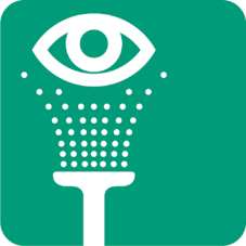 Gözlere asit ya da baz herhangi bir sıvı sıçrarsa, 15-20 dakika musluk suyu ile yıkayın.