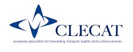 Denizyolu Çalışma Grubu Üyelsi CLECAT - European Association For Forwarding,