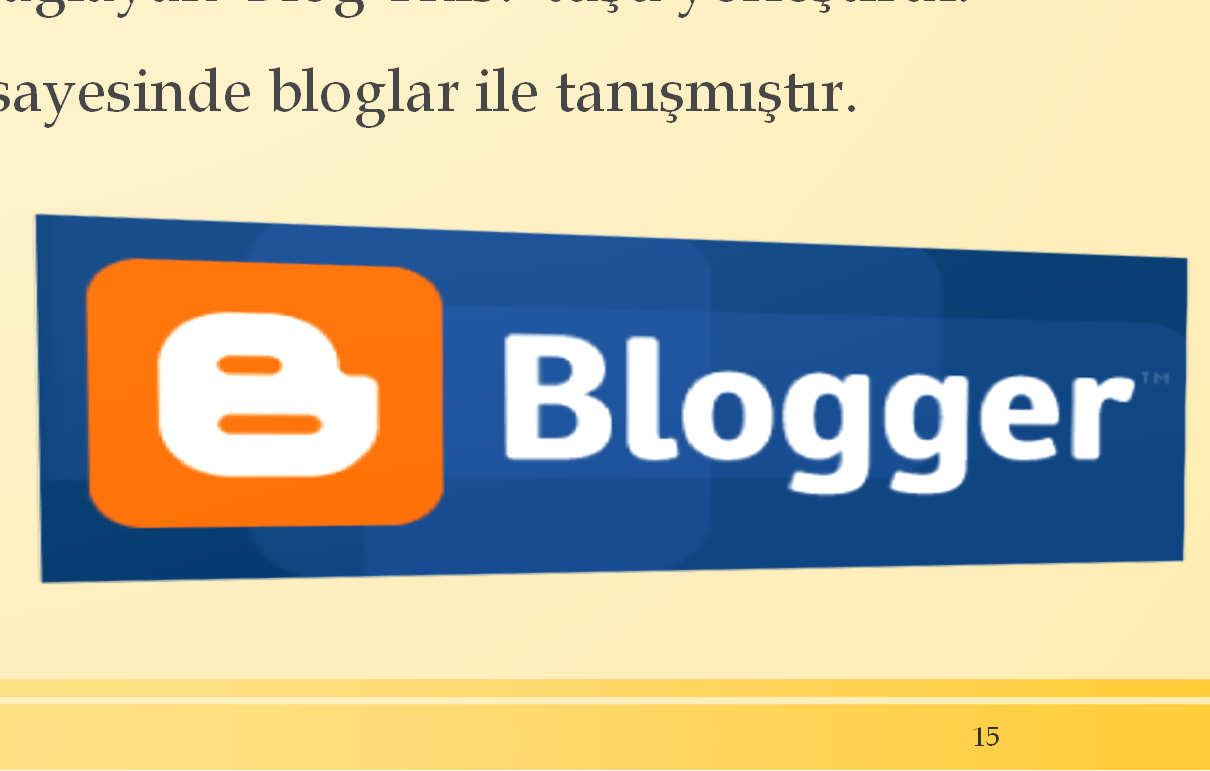 Blog Geçmişi Bloglarınkullanımı1999yılındaBlogger'ınbu hizmeti vermeye başlaması ve kısa süre sonra bunu ücretsiz hale getirmesi ile yaygınlaşmıştır.