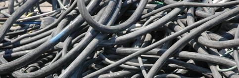 KABLODAN BAKIR GERİ DÖNÜŞÜMÜ Atık kablolar demir dışı metal içeriği bakımından çok önemli bir hammadde kaynağıdır.