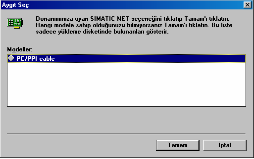 Şekil 2.11' deki pencere ekrana geldiğinde Đnstall ikonu tıklanırsa aşağıdaki pencere ekrana gelir. Bu penceredeki menüde diğer iletişim elemanları için gerekli olan sistem dosyaları bulunmaktadır.