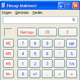 6 SORU -7 HESAP MAKİNESİ Hesap makinesi için bir program geliştirmeniz gerekiyor.