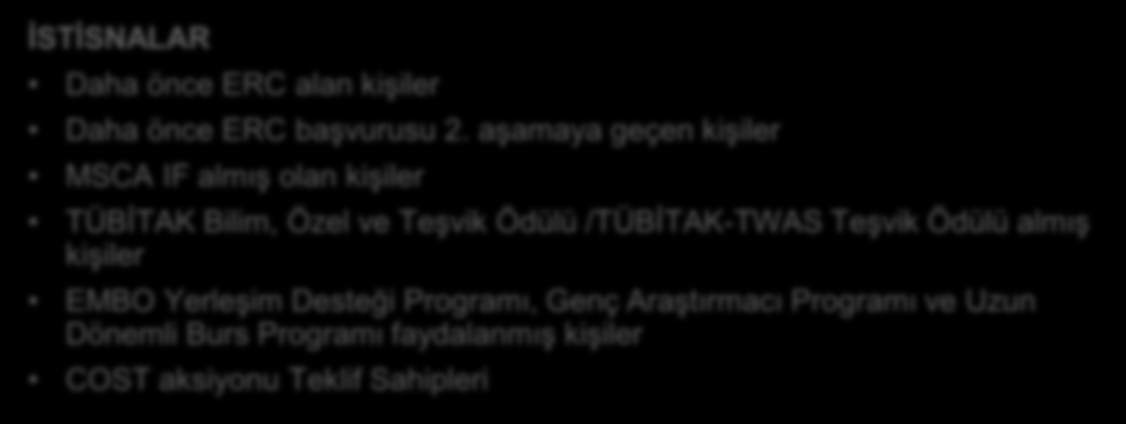 ERC Baş Araştırmacı Geliştirme Programı ERC Baş Araştırmacı Geliştirme Programı ERC Proje Yazma Sunma Eğitimi Desteği Proje Fikrinin yazılı hale dönüştürülmesi 2 eğitime katılma hakkı Her eğitim için