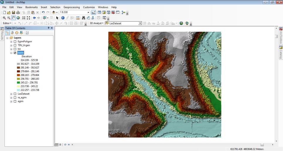 Thinning Type alanında oluşacak tin veriniz oluşurken kullanılacak noktaların seyreltilmesi ayarlanmaktadır. Random ve Windows size olmak üzere iki seçenek sunulmuştur.