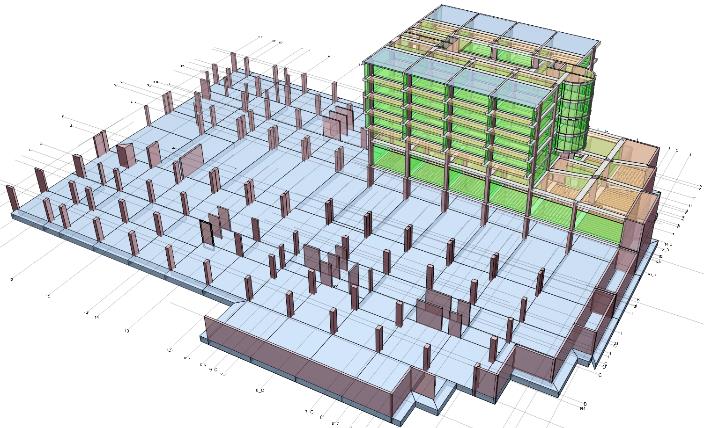Ortak Temel Çözümü İçin Model Birleştirilmesi Blok B (Orijinal Proje) Sadece Analiz Bağlantısı Ev Sahibi Proje ( Blok A ya da