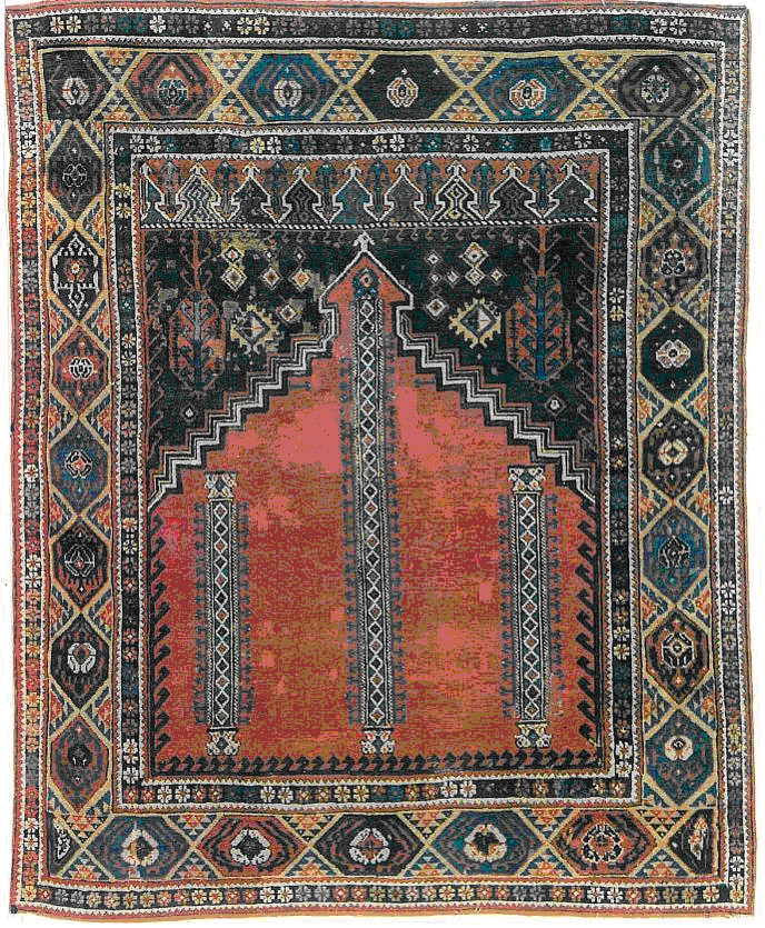 Desen 3.14: 18. yüzyıl Konya halısı renkli çalışma 18.