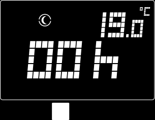 5.4.2. Zamanlayıcı (Timer)/Kalıcı değişiklik 1. Normal modda, " SET " butonunu, LCD "O" (Override) gösterene kadar (3 saniyeden daha az) basılı tutunuz. 2.