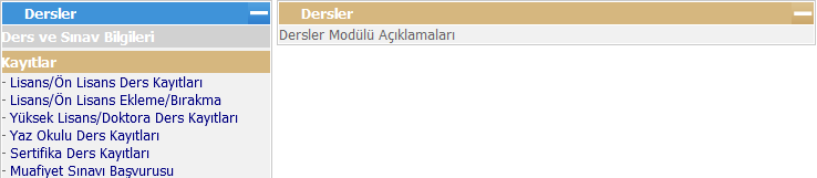 I.IV. Kayıtlandığı her hangi bir dersin grubunu değiştirmek isteyenler Daha önce kayıtlanmış olduğunuz gruba (section) kayıtlı öğrenci sayısının belirlenen sayının altına düşmemesi halinde grup