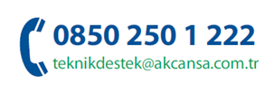 İLETİŞİM GENEL MÜDÜRLÜK Hüseyin Bağdatlıoğlu İş Merkezi, Kaya Sultan Sok. No:97 Kat:5 Kozyatağı 34742 İstanbul Tel:(0216) 571 30 00 Faks:(0216) 571 30 91 www.akcansa.com.