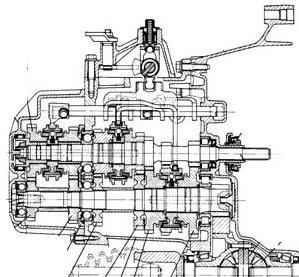 shaft, 2 Front-axle differential, 3 AWD transfer