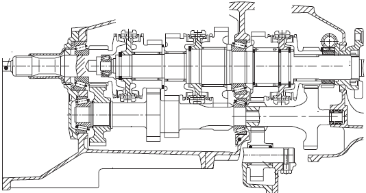 5-speed transmission for longitudinal-engine