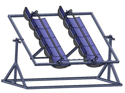 Çift Oluklu Parabolik Oluk Tipi Güneş Kollektörünün Tasarımı, İmalatı G. T. Ercoşkun ve ark. Şekil 6.