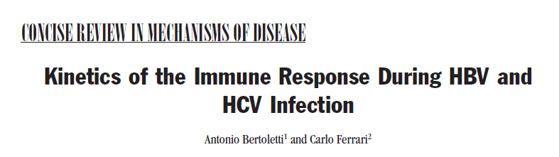 HBV ve HCV infeksiyonunun kontrolünde esas sorumlu mekanizma, etkin ve sürekli bir hücresel immün yanıt