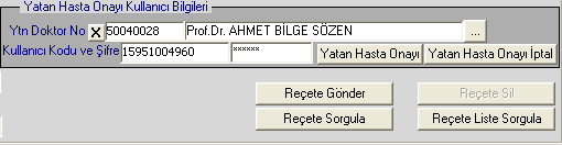 ı. Geçmiş reçeteler ekranından onaylı, onaysız reçetelerin kontrolü yapılmaktadır. Medulaya gönderilecek olan reçetenin üstüne gelerek çift tıklamak yeterli olur. i.