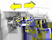 Araç bakımı 167 Motor bölümünün sağ tarafındaki ampulleri değiştirmek için, hava hortumunu sarılı olduğu hava filtresinden çıkarın. Sol tarafta, soketi sigorta kutusundan çıkarın. Kısa hüzme 1.